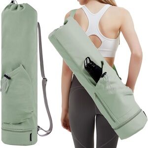 Sleek Green Yoga Bag